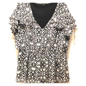 Lane Bryant Flutter Sleeve Blouse